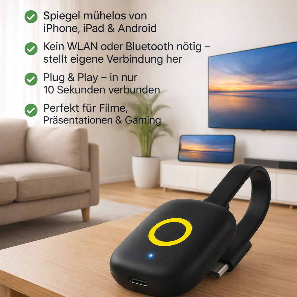 Wireless Display Receiver Adapter | HDMI Plug-and-Play Streaming Gadget | StreamLink - Image 9