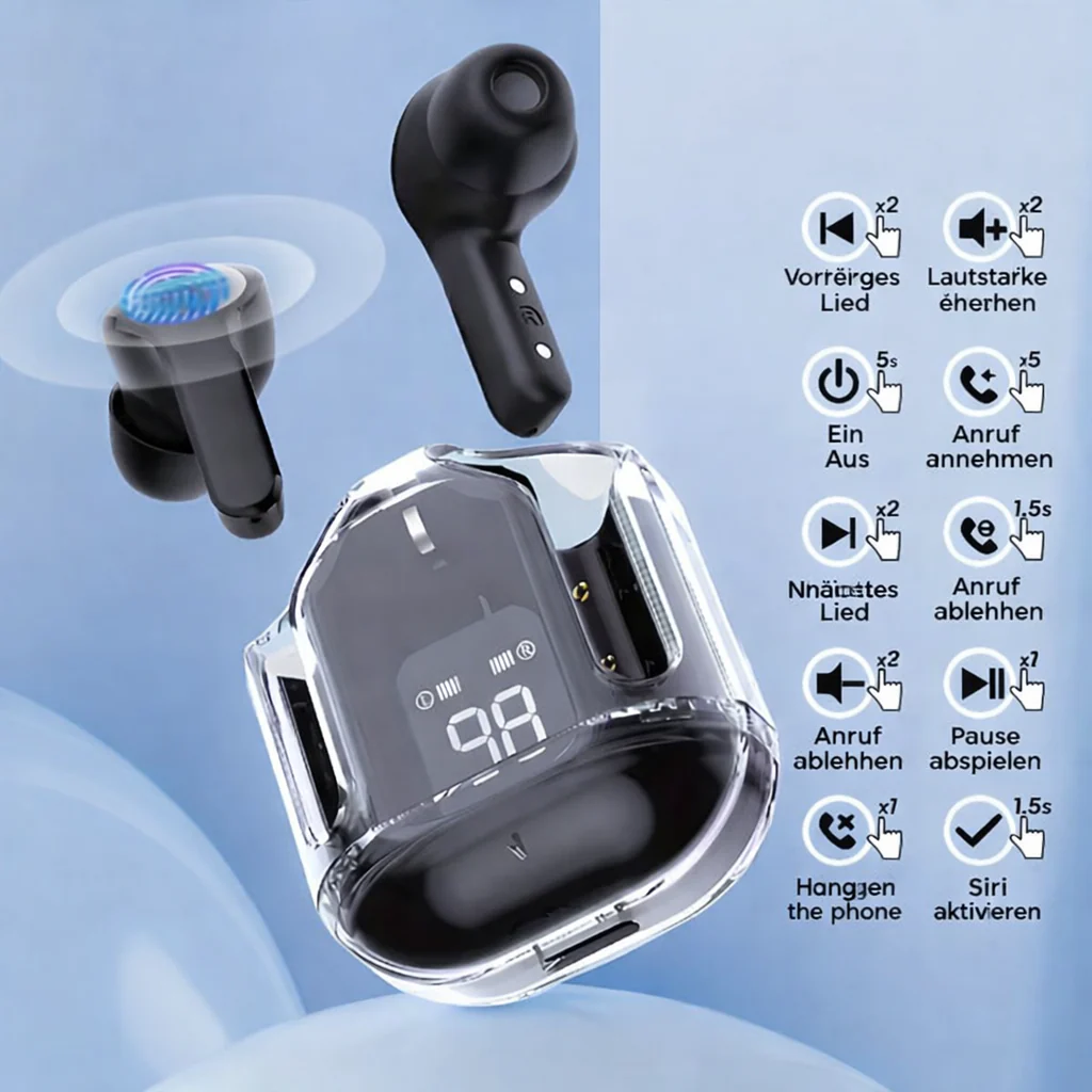 Wireless Earbuds | In-Ear Earphones | Crisp Audio & Extended Playtime | ClearBeat - Image 3
