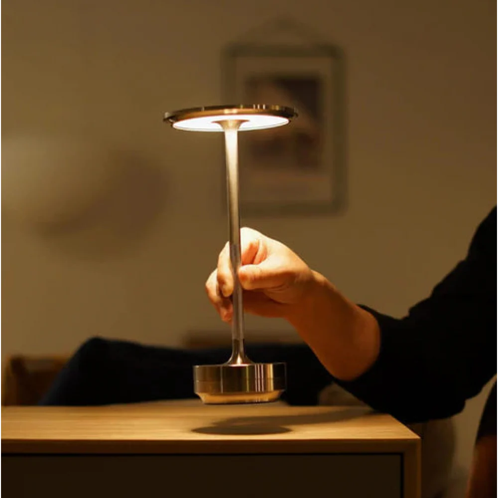 Wireless LED Desk Lamp with Touch Dimmer – Aluminum, IP44 - Image 10