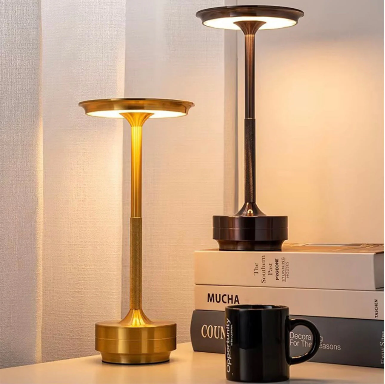 Wireless LED Desk Lamp with Touch Dimmer – Aluminum, IP44 - Image 8