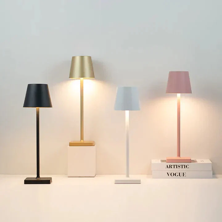 Wireless LED Desk Lamp with Touch Dimmer – Cordless, Pure Ambiance