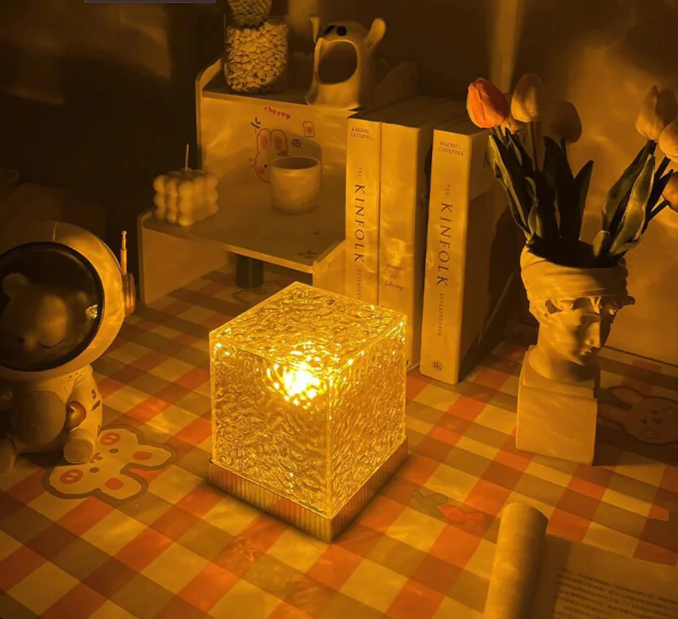 Wireless USB Relaxation Table Lamp Magic Wave Lamp - 16 glowing colors with remote control - Image 8