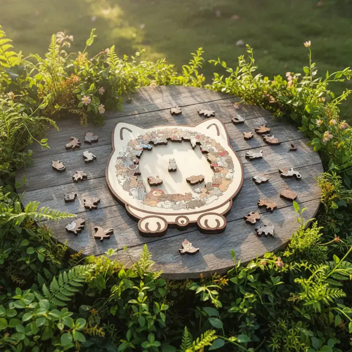 Wooden Cat Puzzle - Image 3