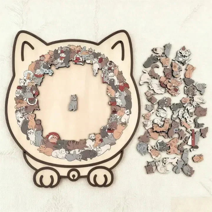 Wooden Cat Puzzle - Image 6